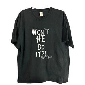 Authentic Bruce Bruce “Won’t He Do It?!” Graphic Tee - Size XL | Comedy Merch